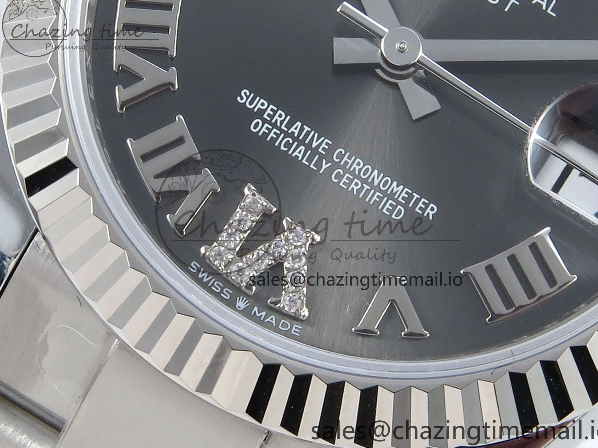 Edition Gray ARF Diamonds Roman Best 904L 2688 31 on 1:1 Oyster 278274 DateJust Bracelet ETA Steel Dial SS 1218